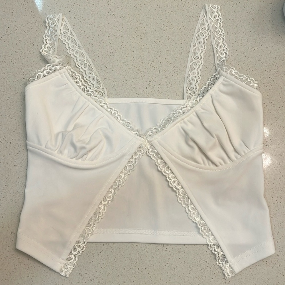 Split Hem Crop Top